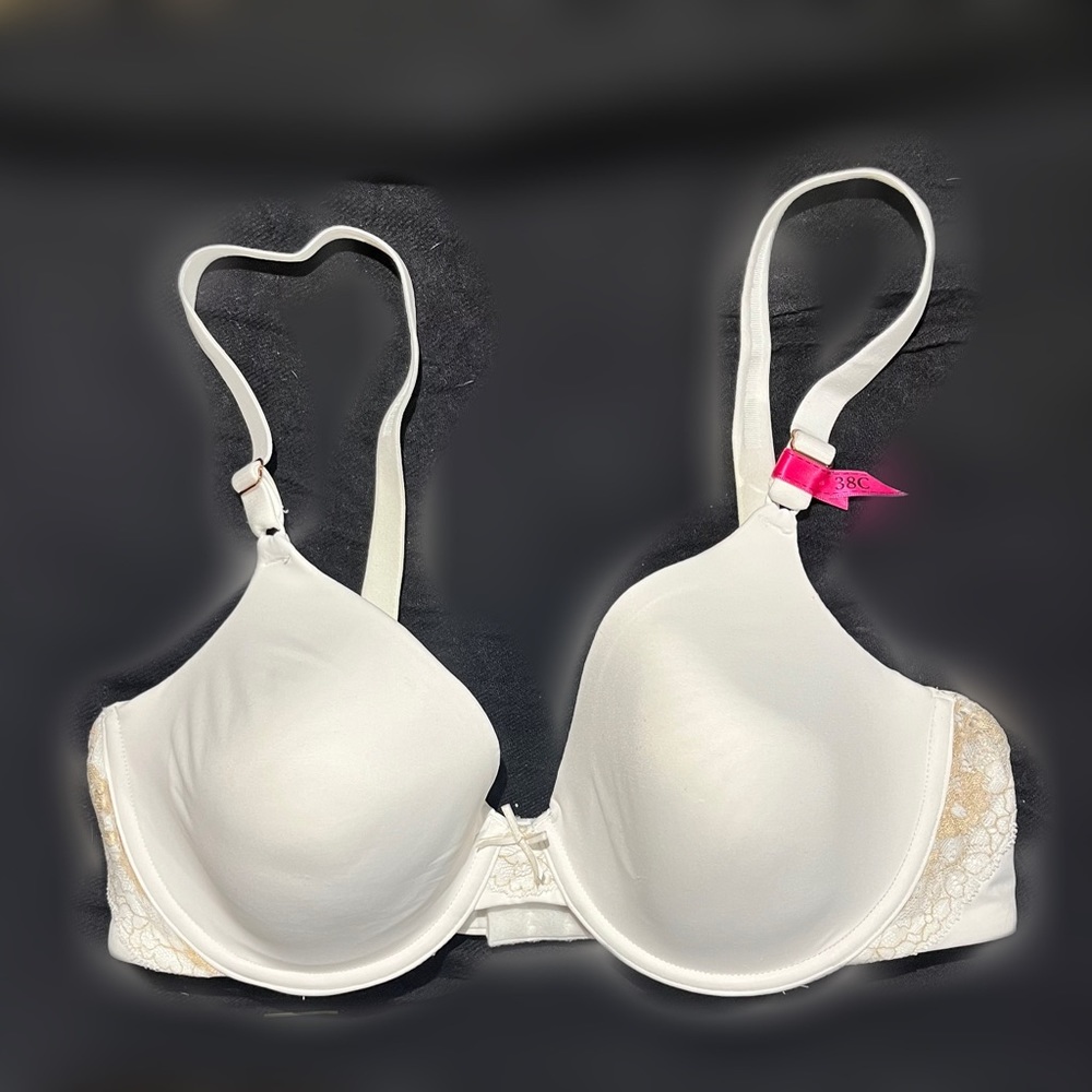 NWT Maidenform Push-up Bra w/ Removable & Adjustable Straps 38C in White